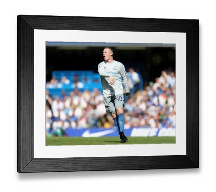 Framed Print : Rooney at Stamford Bridge: Chelsea vs. Everton, Premier League Framed Print : Rooney at Stamford Bridge: Chelsea vs. Everton, Premier League