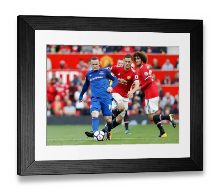Framed Print : Rooney vs Matic: Premier League Clash at Old Trafford - Manchester United vs Everton (Season 2017-18) Framed Print : Rooney vs Matic: Premier League Clash at Old Trafford - Manchester United vs Everton (Season 2017-18)