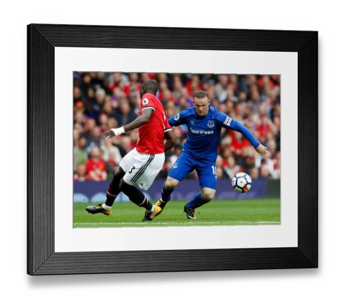 Framed Print : Manchester United vs. Everton: Clash of the Reds - Wayne Rooney vs. Eric Bailly (Premier League, 2017-18) Framed Print : Manchester United vs. Everton: Clash of the Reds - Wayne Rooney vs. Eric Bailly (Premier League, 2017-18)