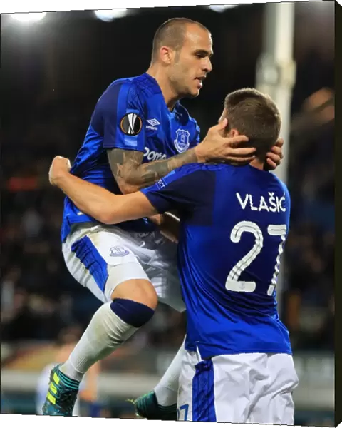 Nikola Vlasic's Double: Everton Celebrates Second Goal vs Apollon Limassol in UEFA Europa League Group E