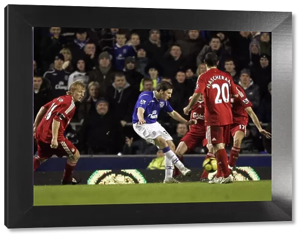 Dan Gosling Scores the First Goal: Everton vs. Liverpool FA Cup Fourth Round Replay, Goodison Park - 2009