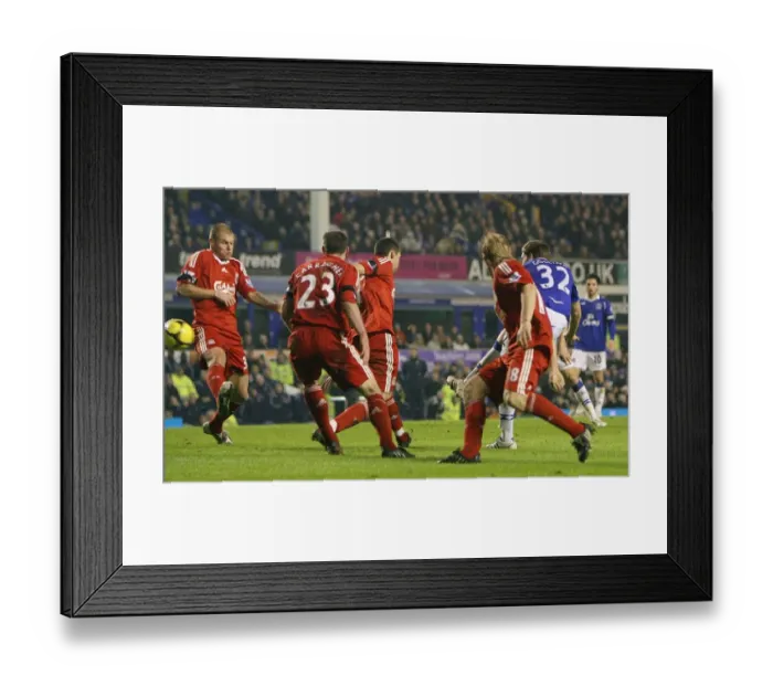 Framed Print : Dan Gosling Scores the Upset: Everton v Liverpool FA Cup Fourth Round Framed Print : Dan Gosling Scores the Upset: Everton v Liverpool FA Cup Fourth Round