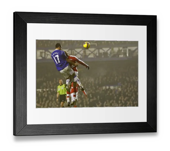 Framed Print : Tim Cahill Scores First Goal for Everton Against Arsenal in 08 / 09 Premier League Framed Print : Tim Cahill Scores First Goal for Everton Against Arsenal in 08 / 09 Premier League