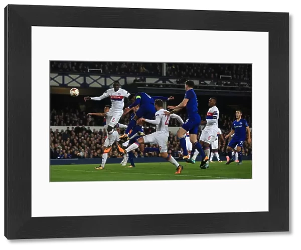 Ashley Williams Scores First Goal for Everton in Europa League Clash against Olympique Lyonnais at Goodison Park