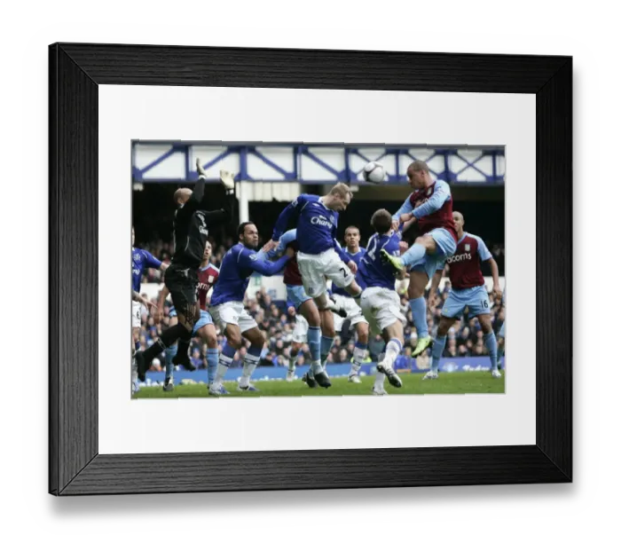 Framed Print : Everton vs Aston Villa: FA Cup Fifth Round Showdown - Hibbert vs Agbonlahor (08 / 09) Framed Print : Everton vs Aston Villa: FA Cup Fifth Round Showdown - Hibbert vs Agbonlahor (08 / 09)