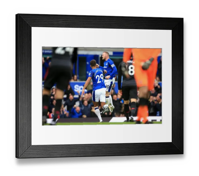 Framed Print : Rooney's Goal: Everton Celebrates First Strike Against Arsenal at Goodison Park (Premier League 2017-18) Framed Print : Rooney's Goal: Everton Celebrates First Strike Against Arsenal at Goodison Park (Premier League 2017-18)