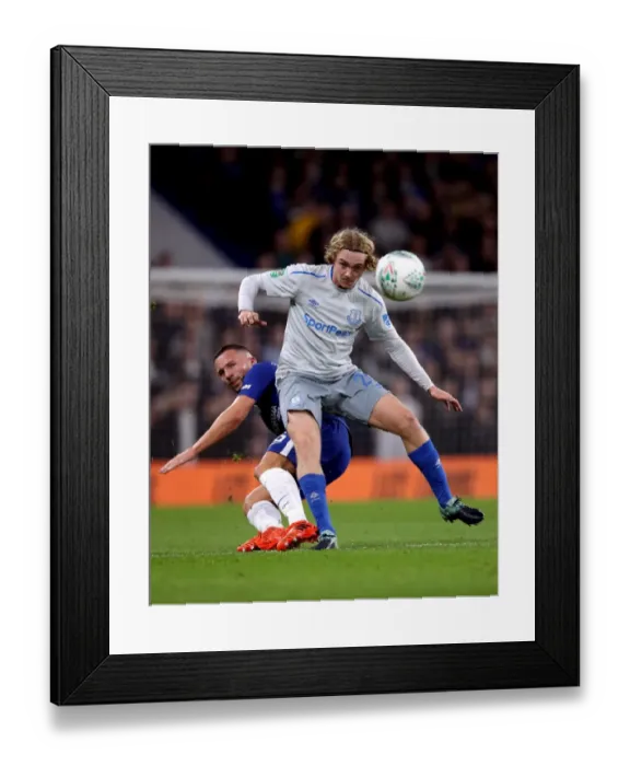 Framed Print : Chelsea vs Everton in Carabao Cup: Intense Battle for the Ball between Drinkwater and Davies Framed Print : Chelsea vs Everton in Carabao Cup: Intense Battle for the Ball between Drinkwater and Davies