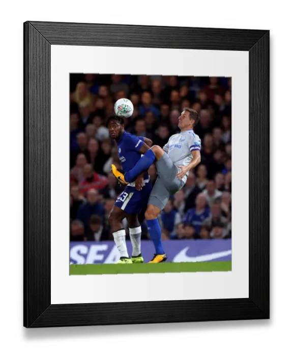 Framed Print : Intense Rivalry: Batshuayi vs Jagielka in the Carabao Cup Showdown Framed Print : Intense Rivalry: Batshuayi vs Jagielka in the Carabao Cup Showdown