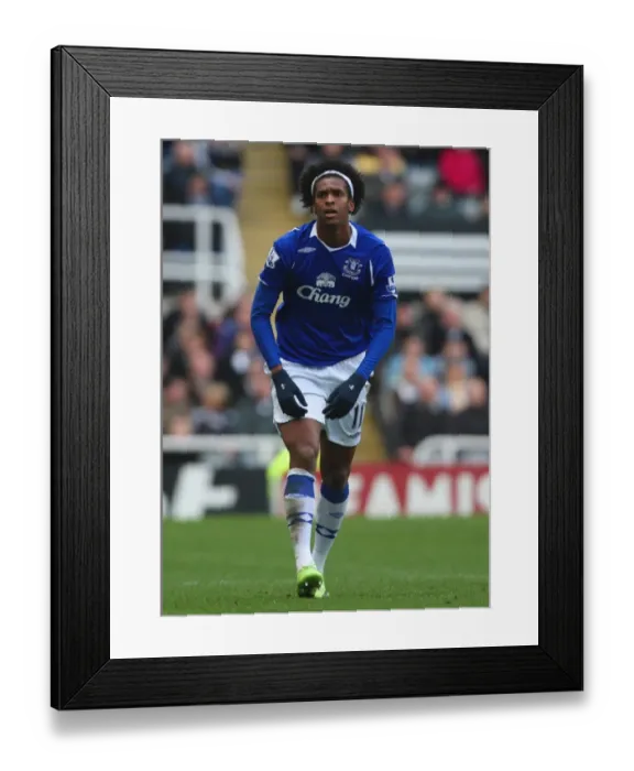 Framed Print : Everton's Jo in Action Against Newcastle United - Thrilling Football Moment from the 08 / 09 Season Framed Print : Everton's Jo in Action Against Newcastle United - Thrilling Football Moment from the 08 / 09 Season
