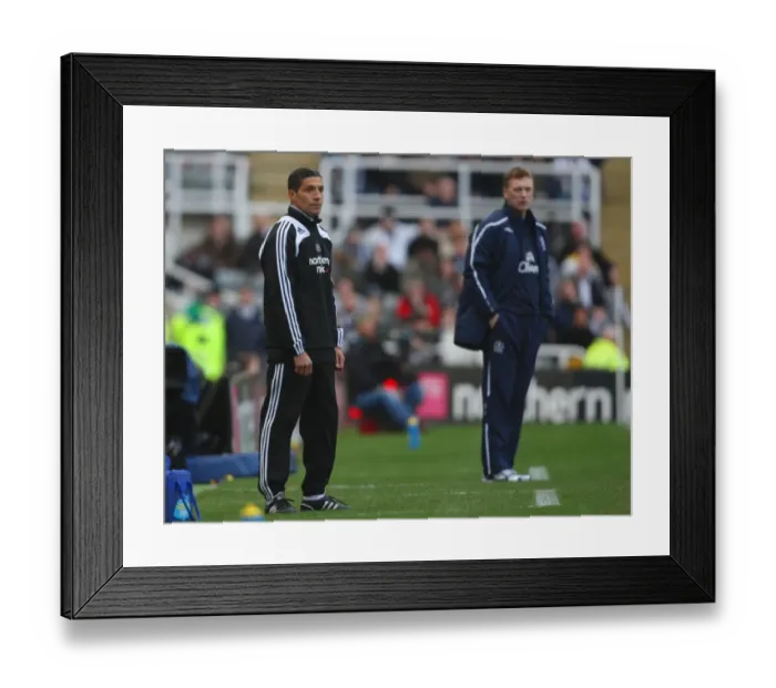 Framed Print : Chris Hughton Leads Newcastle United Against Everton in Barclays Premier League (08 / 09 Season): St James Park, 22 / 02 / 09 Framed Print : Chris Hughton Leads Newcastle United Against Everton in Barclays Premier League (08 / 09 Season): St James Park, 22 / 02 / 09