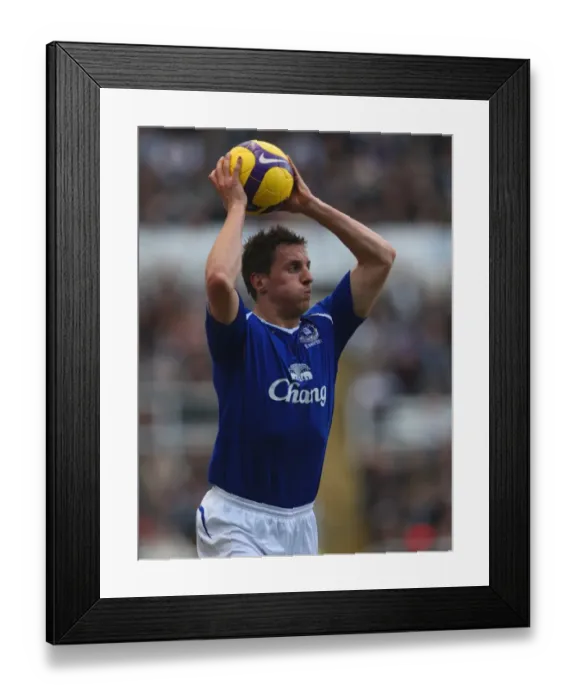 Framed Print : Phil Jagielka in Action for Everton - 2008-09 Season Football Stock Image Framed Print : Phil Jagielka in Action for Everton - 2008-09 Season Football Stock Image