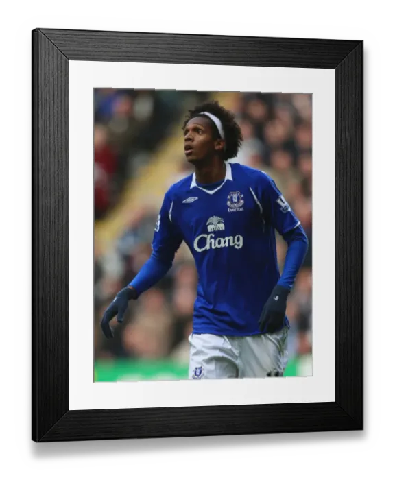 Framed Print : Jo in Action: Everton vs. Newcastle United, 2008-09 Football Season Framed Print : Jo in Action: Everton vs. Newcastle United, 2008-09 Football Season