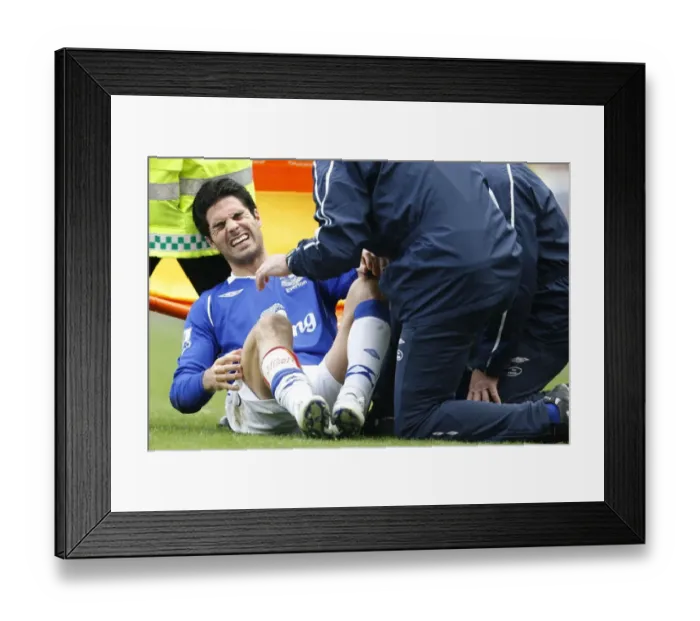 Framed Print : Mikel Arteta's Injury: Everton's Setback in Newcastle United vs Everton (2009) Framed Print : Mikel Arteta's Injury: Everton's Setback in Newcastle United vs Everton (2009)