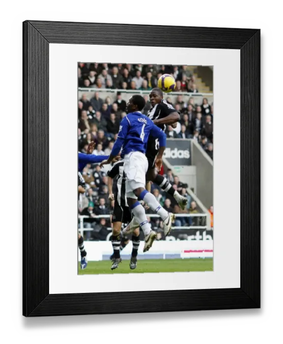 Framed Print : Ameobi vs. Yobo: Battle of the Premier League Titans at St. James Park (Newcastle United vs. Everton, 22 / 2 / 09) Framed Print : Ameobi vs. Yobo: Battle of the Premier League Titans at St. James Park (Newcastle United vs. Everton, 22 / 2 / 09)