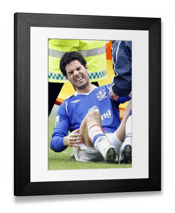 Framed Print : Mikel Arteta's Agony: Newcastle United Inflicts Injury on Everton Star Midfielder, Barclays Premier League, 2009 Framed Print : Mikel Arteta's Agony: Newcastle United Inflicts Injury on Everton Star Midfielder, Barclays Premier League, 2009