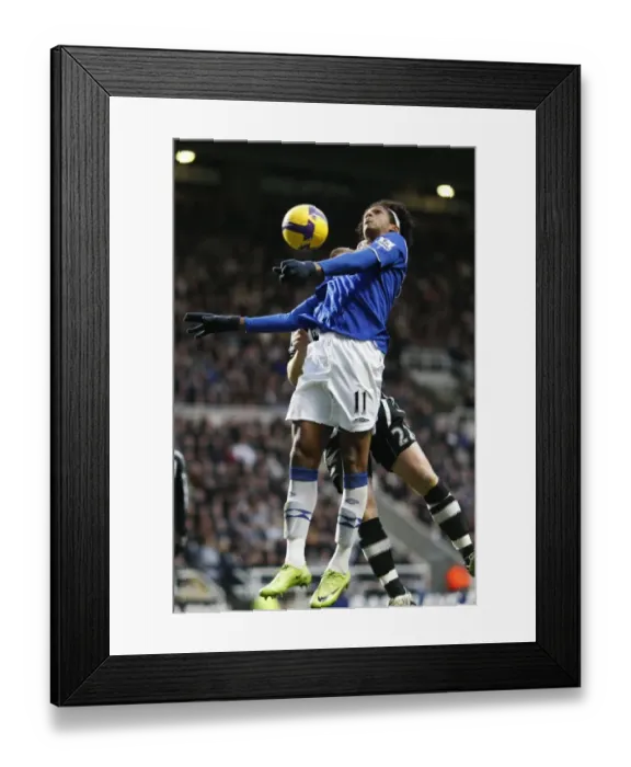 Framed Print : Everton's Jo: Premier League Battle at St. James Park - February 22, 2009 Framed Print : Everton's Jo: Premier League Battle at St. James Park - February 22, 2009
