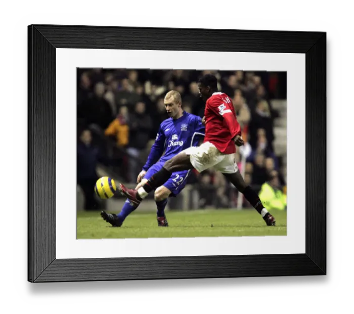 Framed Print : Tony Hibbert's Game-Winning Moment: Squeezing Past Louis Saha (Everton's Upset Victory over Manchester United) Framed Print : Tony Hibbert's Game-Winning Moment: Squeezing Past Louis Saha (Everton's Upset Victory over Manchester United)