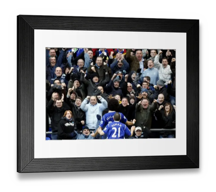 Framed Print : Everton's Marouane Fellaini Scores First Goal vs. Middlesbrough in FA Cup Quarterfinal, Goodison Park (08 / 09) Framed Print : Everton's Marouane Fellaini Scores First Goal vs. Middlesbrough in FA Cup Quarterfinal, Goodison Park (08 / 09)