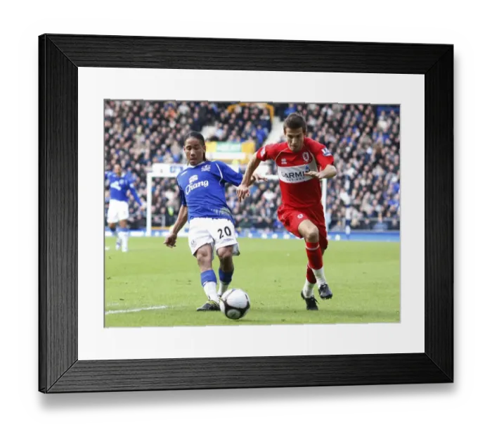 Framed Print : Everton vs Middlesbrough FA Cup Quarterfinal: A Battle of Midfield Maestros - Pienaar vs O'Neil Framed Print : Everton vs Middlesbrough FA Cup Quarterfinal: A Battle of Midfield Maestros - Pienaar vs O'Neil