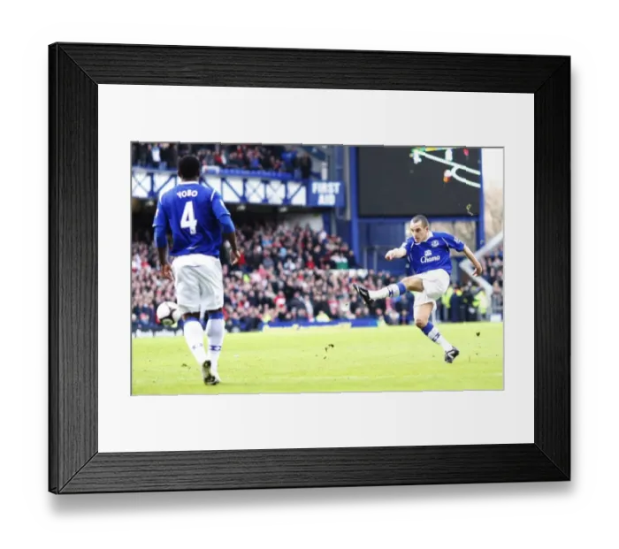 Framed Print : Osman Strikes: Everton's FA Cup Quarterfinal Victory Over Middlesbrough (08 / 09) Framed Print : Osman Strikes: Everton's FA Cup Quarterfinal Victory Over Middlesbrough (08 / 09)