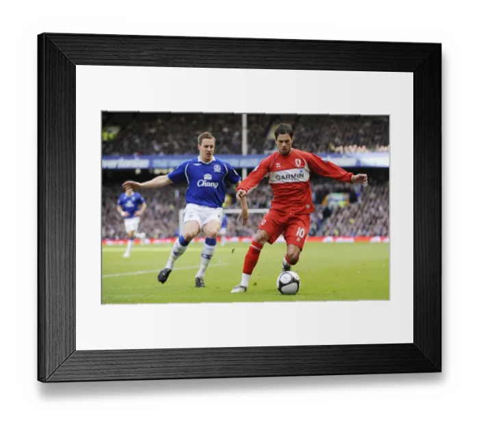 Framed Print : Thrilling FA Cup Quarterfinal: Jagielka vs Aliadiere at Goodison Park - Everton vs Middlesbrough Framed Print : Thrilling FA Cup Quarterfinal: Jagielka vs Aliadiere at Goodison Park - Everton vs Middlesbrough