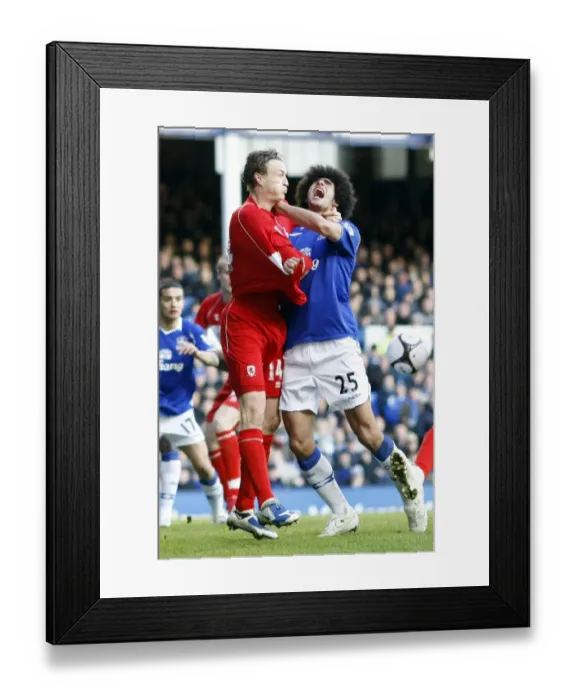 Framed Print : FA Cup Quarterfinal Showdown: Marouane Fellaini vs Robert Huth Clash at Goodison Park (March 8, 2009) Framed Print : FA Cup Quarterfinal Showdown: Marouane Fellaini vs Robert Huth Clash at Goodison Park (March 8, 2009)