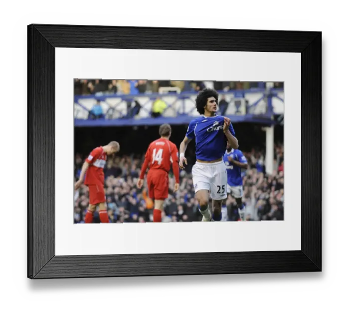 Framed Print : Marouane Fellaini Scores First Goal for Everton in FA Cup Quarterfinal vs. Middlesbrough (8 / 3 / 09) Framed Print : Marouane Fellaini Scores First Goal for Everton in FA Cup Quarterfinal vs. Middlesbrough (8 / 3 / 09)
