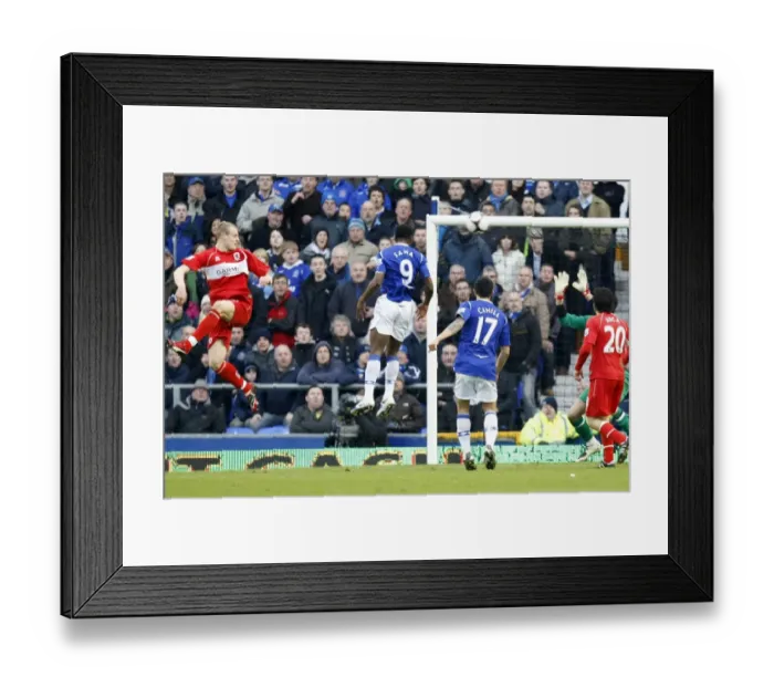 Framed Print : Louis Saha Scores Second Goal: Everton's FA Cup Quarterfinal Victory over Middlesbrough at Goodison Park (March 8, 2009) Framed Print : Louis Saha Scores Second Goal: Everton's FA Cup Quarterfinal Victory over Middlesbrough at Goodison Park (March 8, 2009)