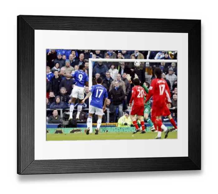 Framed Print : Everton FC: Louis Saha's FA Cup-Winning Goal vs. Middlesbrough (Mar. 8, 2009) Framed Print : Everton FC: Louis Saha's FA Cup-Winning Goal vs. Middlesbrough (Mar. 8, 2009)
