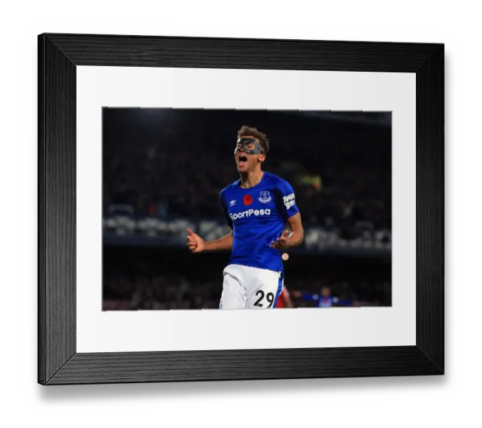Framed Print : Dominic Calvert-Lewin's Double: Everton's Victory Celebration vs. Watford at Goodison Park Framed Print : Dominic Calvert-Lewin's Double: Everton's Victory Celebration vs. Watford at Goodison Park