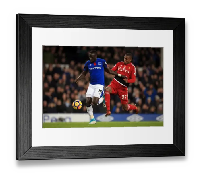 Framed Print : Premier League: Everton vs. Watford - Niasse and Kabasele Clash at Goodison Park Framed Print : Premier League: Everton vs. Watford - Niasse and Kabasele Clash at Goodison Park