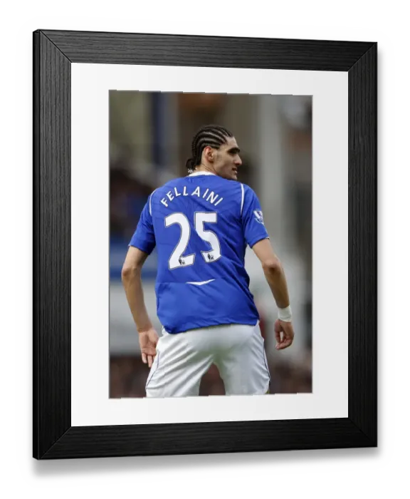 Framed Print : Everton's Marouane Fellaini in Action: Everton vs Stoke City (Premier League, 14 / 3 / 09) Framed Print : Everton's Marouane Fellaini in Action: Everton vs Stoke City (Premier League, 14 / 3 / 09)