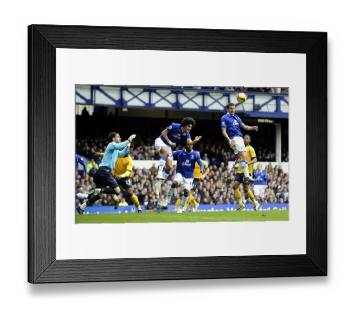 Framed Print : Tim Cahill's Stunner: Everton's Thrilling 1-0 Victory over West Bromwich Albion in the 2008-09 Premier League Framed Print : Tim Cahill's Stunner: Everton's Thrilling 1-0 Victory over West Bromwich Albion in the 2008-09 Premier League