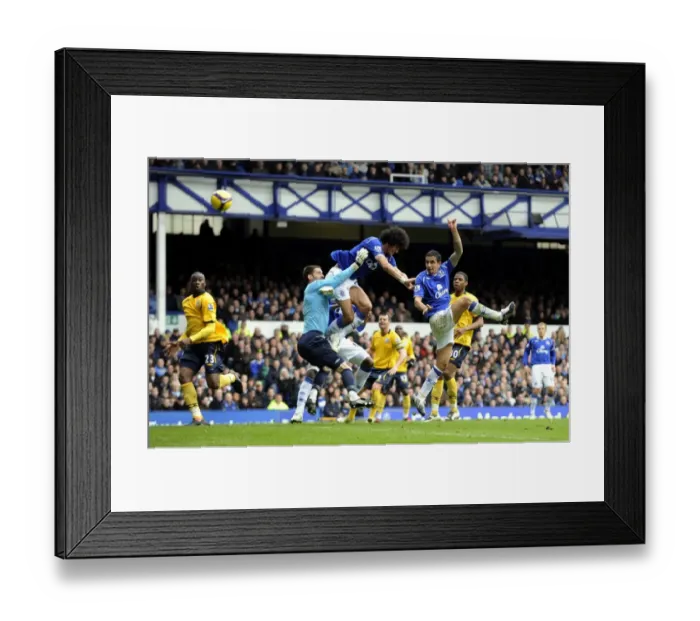 Framed Print : Tim Cahill Scores the Opener: Everton's Thrilling Victory over West Bromwich Albion, Barclays Premier League 2008-09 Season Framed Print : Tim Cahill Scores the Opener: Everton's Thrilling Victory over West Bromwich Albion, Barclays Premier League 2008-09 Season