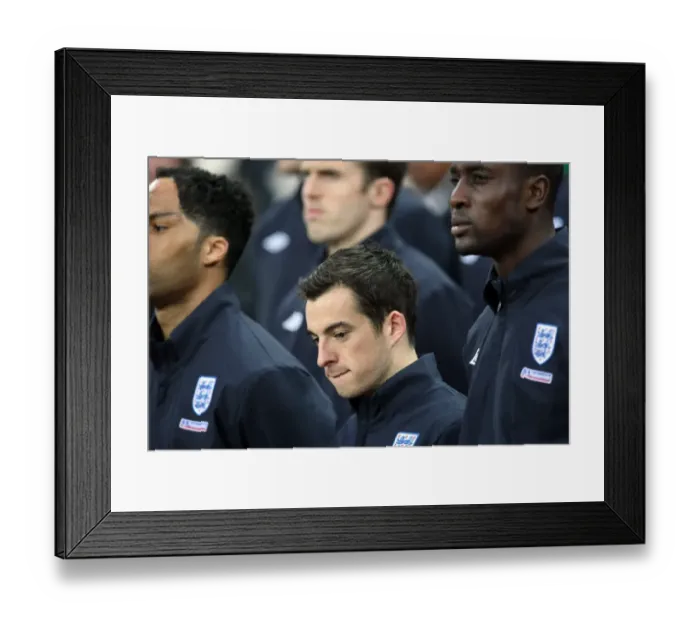 Framed Print : Leighton Baines Gears Up at Wembley: England's Sub Ready for Friendly Against Slovakia