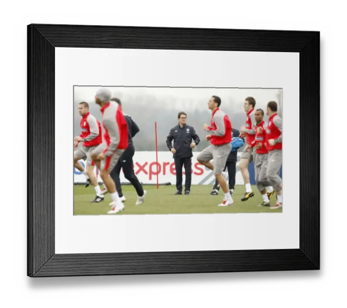 Framed Print : Football - England Training - London Colney - 31 / 3 / 09 Framed Print : Football - England Training - London Colney - 31 / 3 / 09