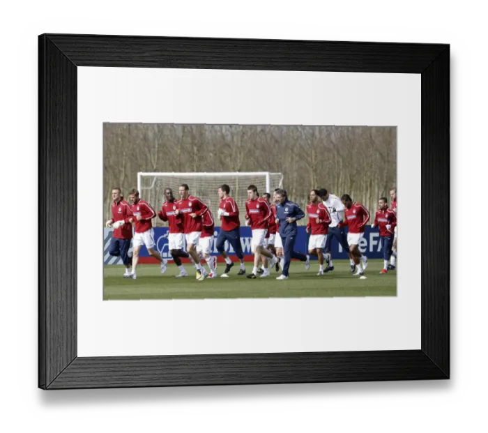 Framed Print : Everton FC: England Training, London Colney, March 2009