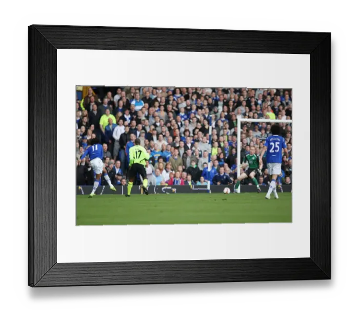 Framed Print : Everton's Triumphant 3-1 Win Over Wigan Athletic: Jo's Hat-Trick in the Barclays Premier League (2008-09) Framed Print : Everton's Triumphant 3-1 Win Over Wigan Athletic: Jo's Hat-Trick in the Barclays Premier League (2008-09)