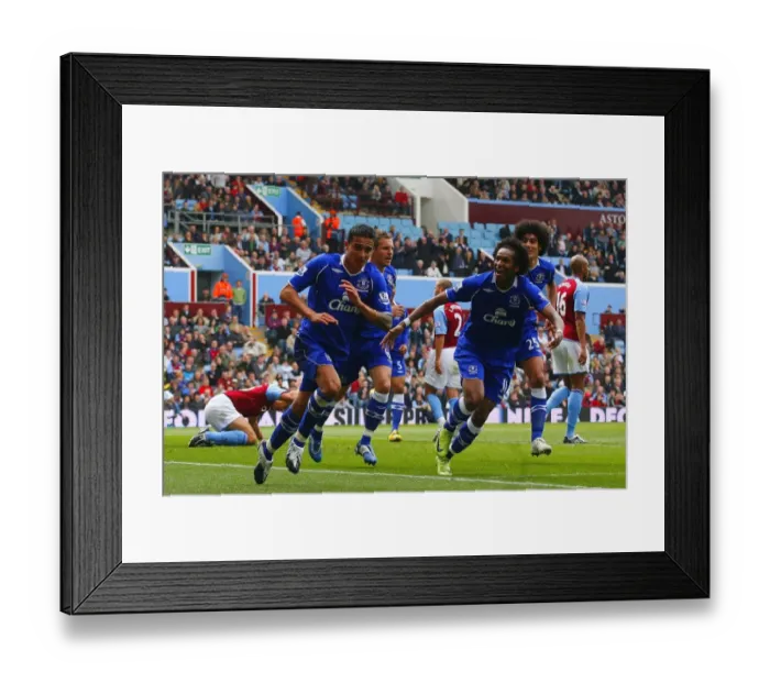Framed Print : Football - Aston Villa v Everton Barclays Premier League Framed Print : Football - Aston Villa v Everton Barclays Premier League