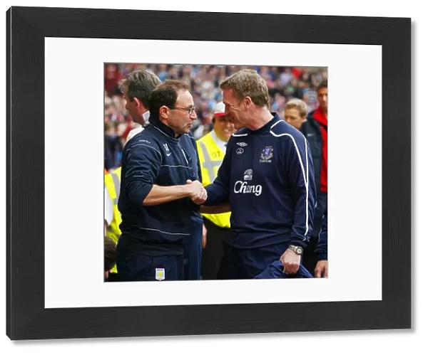 O'Neill and Moyes Pre-Match Handshake: Aston Villa vs. Everton, Barclays Premier League (2009)