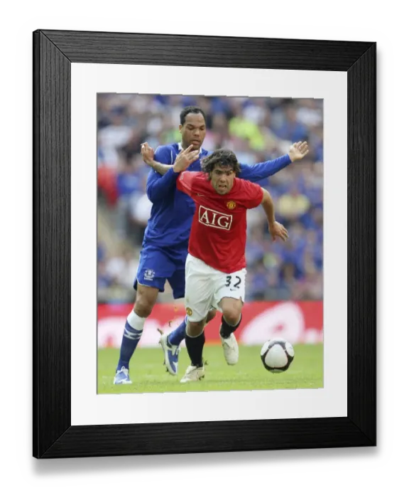 Framed Print : Tevez vs Lescott: Everton vs Manchester United FA Cup Semi-Final Showdown (April 19, 2009) Framed Print : Tevez vs Lescott: Everton vs Manchester United FA Cup Semi-Final Showdown (April 19, 2009)