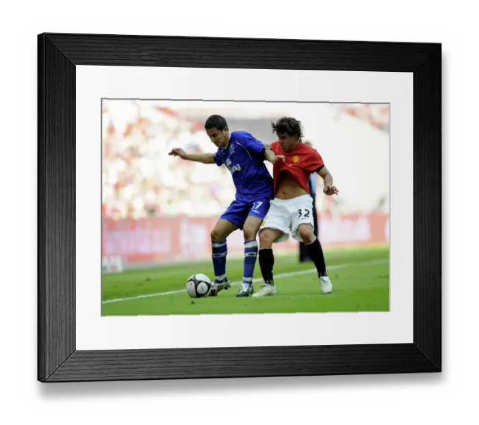Framed Print : Football - Everton v Manchester United FA Cup Semi Framed Print : Football - Everton v Manchester United FA Cup Semi