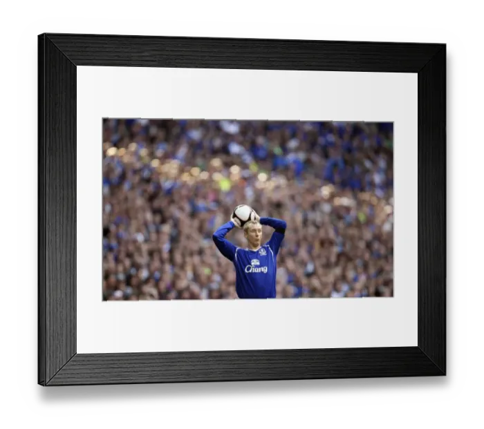 Framed Print : Tony Hibbert's Epic Performance: Everton vs Manchester United FA Cup Semi-Final at Wembley Stadium (2009) Framed Print : Tony Hibbert's Epic Performance: Everton vs Manchester United FA Cup Semi-Final at Wembley Stadium (2009)