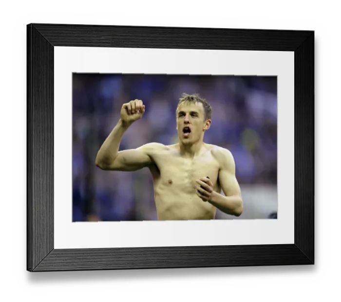 Framed Print : Phil Neville's Triumphant Moment: Everton's FA Cup Semi-Final Victory over Manchester United (04 / 19 / 09) Framed Print : Phil Neville's Triumphant Moment: Everton's FA Cup Semi-Final Victory over Manchester United (04 / 19 / 09)