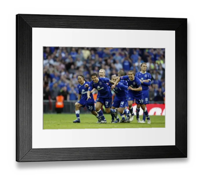 Framed Print : Everton's FA Cup Triumph: Everton vs. Manchester United at Wembley (2009) Framed Print : Everton's FA Cup Triumph: Everton vs. Manchester United at Wembley (2009)