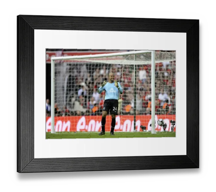 Framed Print : Disappointed Tim Howard: Everton's Heartbroken Goalkeeper After FA Cup Semi-Final Penalty Shootout Loss to Manchester United (April 19, 2009) Framed Print : Disappointed Tim Howard: Everton's Heartbroken Goalkeeper After FA Cup Semi-Final Penalty Shootout Loss to Manchester United (April 19, 2009)