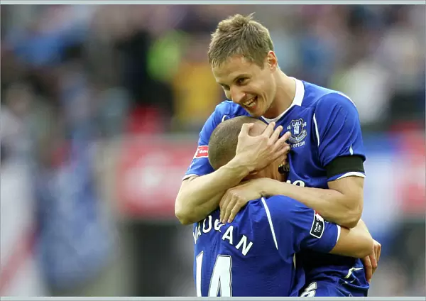 Everton's Jagielka Scores Winning Penalty against Manchester United in FA Cup Semi-Final at Wembley