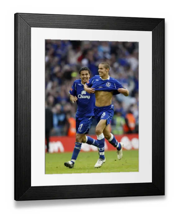 Framed Print : Everton's Glory: Rodwell and Cahill's FA Cup Semi-Final Penalty Victory Over Manchester United Framed Print : Everton's Glory: Rodwell and Cahill's FA Cup Semi-Final Penalty Victory Over Manchester United