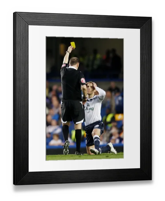 Framed Print : Phil Neville Yellow Carded: Chelsea vs. Everton, Barclays Premier League, 2008-09 Season Framed Print : Phil Neville Yellow Carded: Chelsea vs. Everton, Barclays Premier League, 2008-09 Season