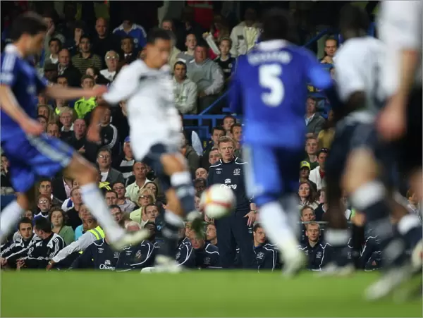 David Moyes at Stamford Bridge: Everton vs. Chelsea, Barclays Premier League 08 / 09 Season